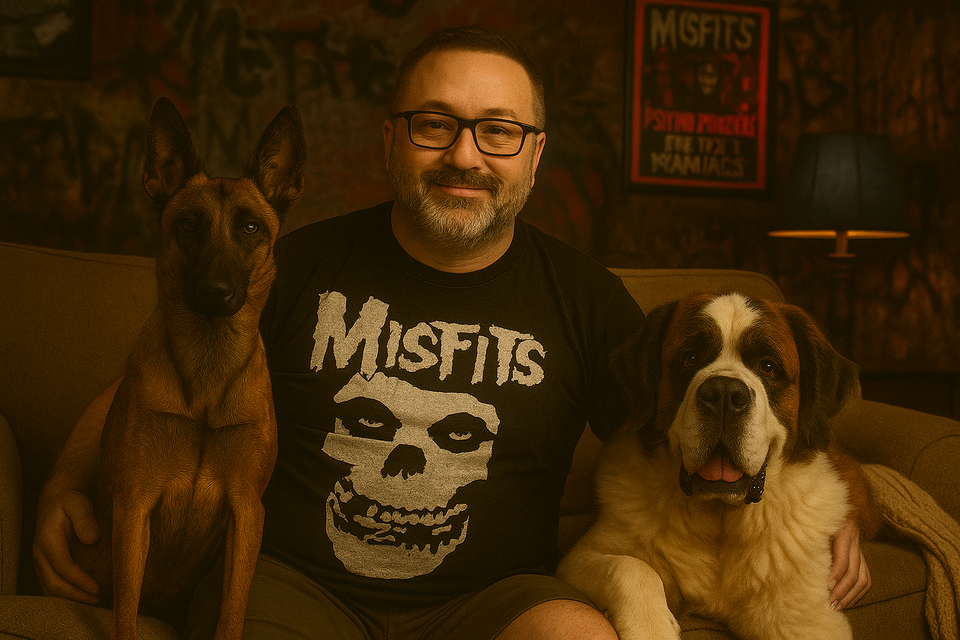 Saint Bernards, Misfits Tees, and Weekend Peace